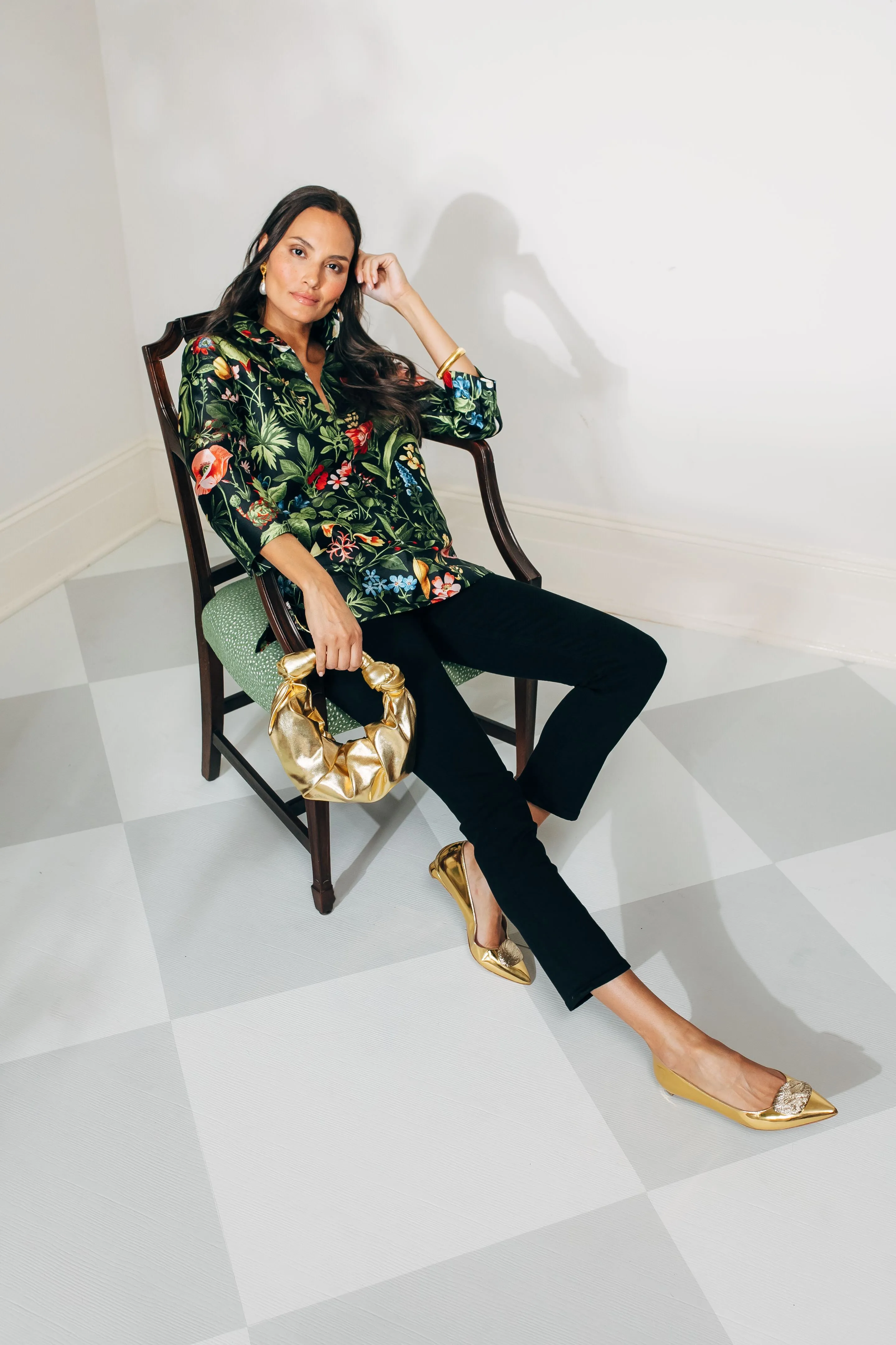 Gold Mirror Bedfa Ripple Pebble Flats sold by Tuckernuck product image thumbnail 2