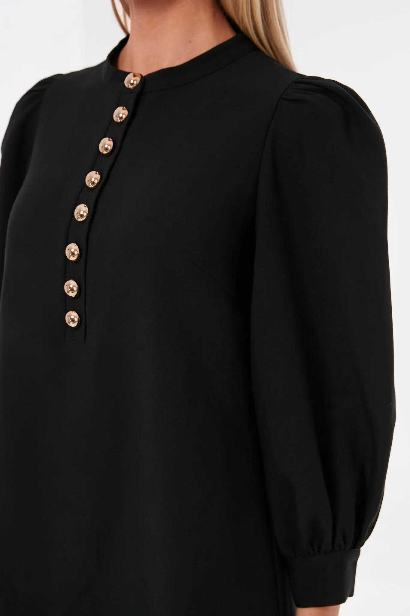 Black Crepe Samantha Dress sold by Tuckernuck product image thumbnail 5