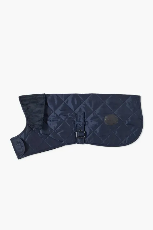 Navy Quilted Dog Coat sold by Tuckernuck