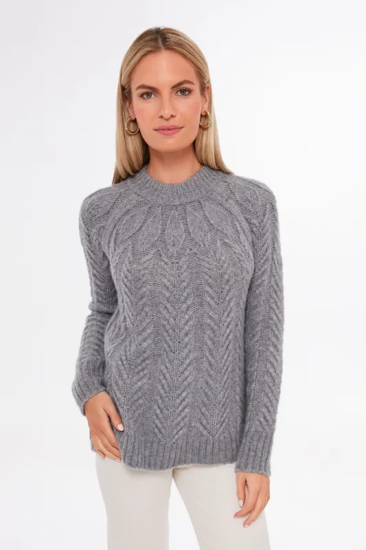 Gray Peacock Sweater sold by Tuckernuck