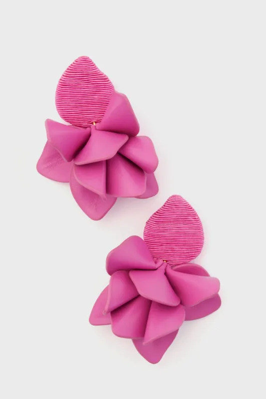 Hot Pink Orchid Earrings sold by Tuckernuck