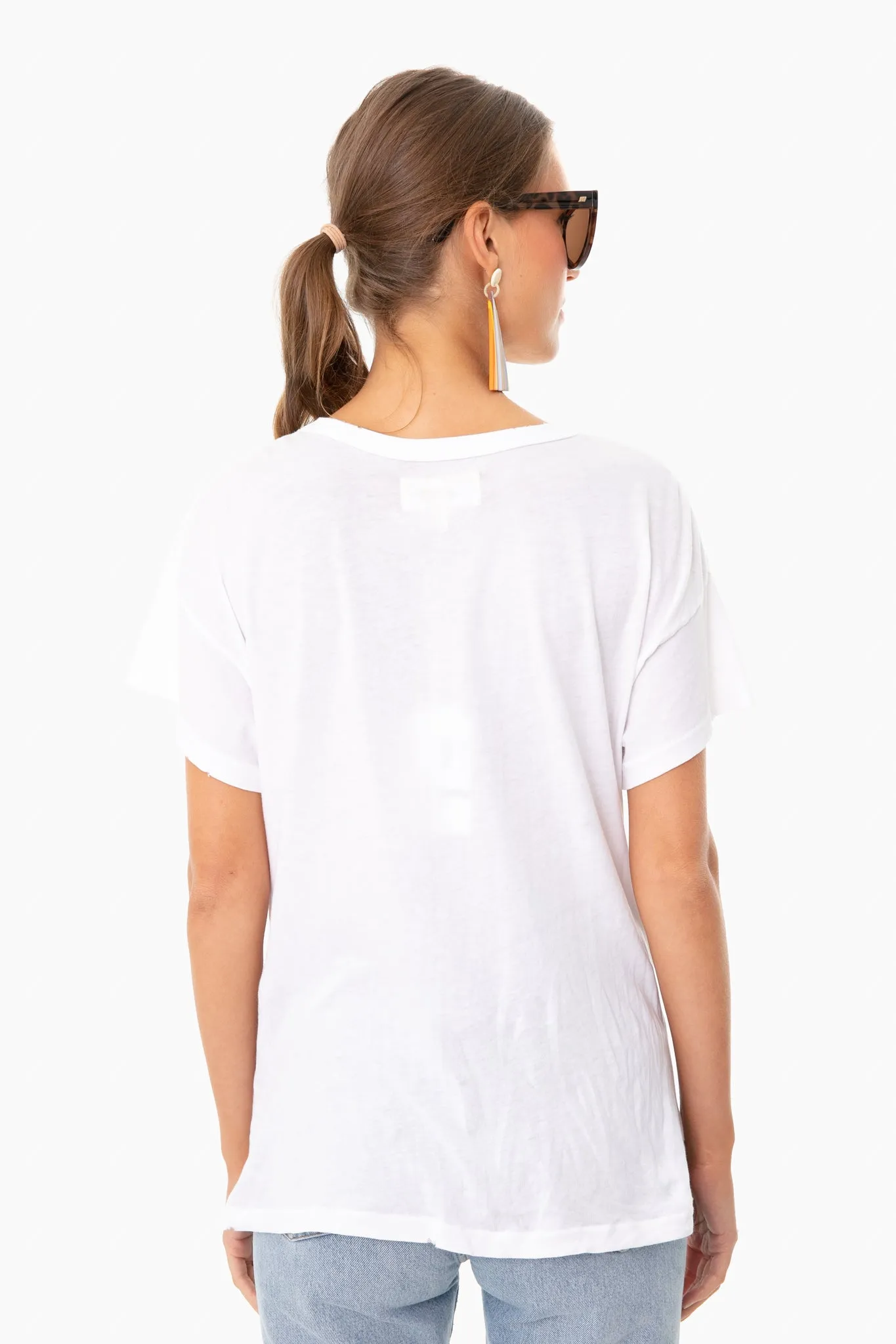 True White Boxy Crew Tee sold by Tuckernuck product image thumbnail 5