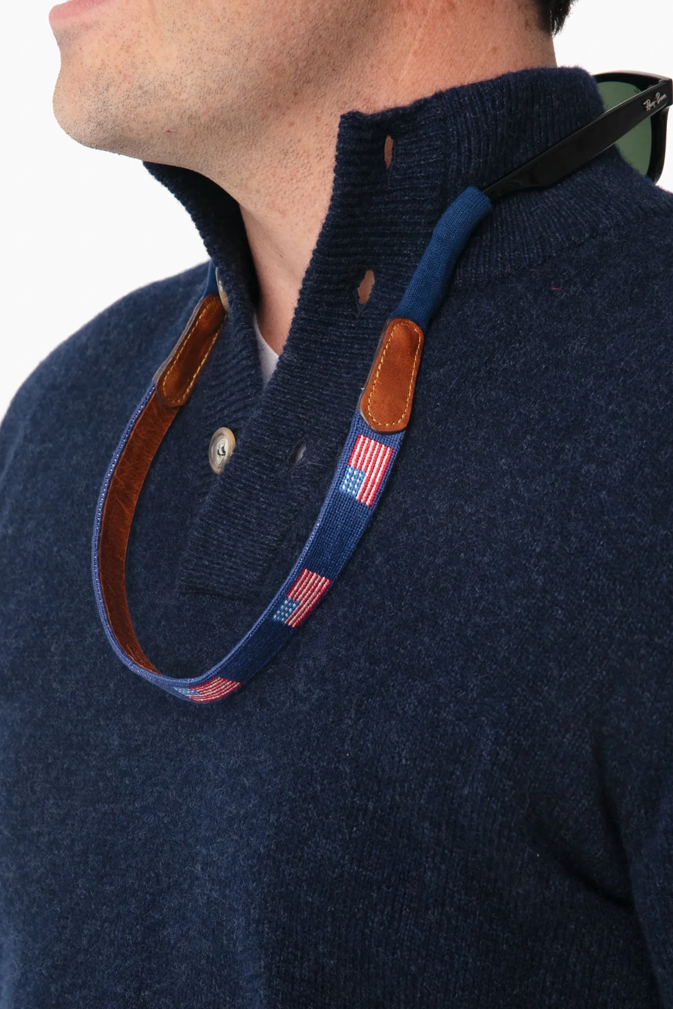 American Flag Needlepoint Sunglass Straps sold by Tuckernuck product image thumbnail 2