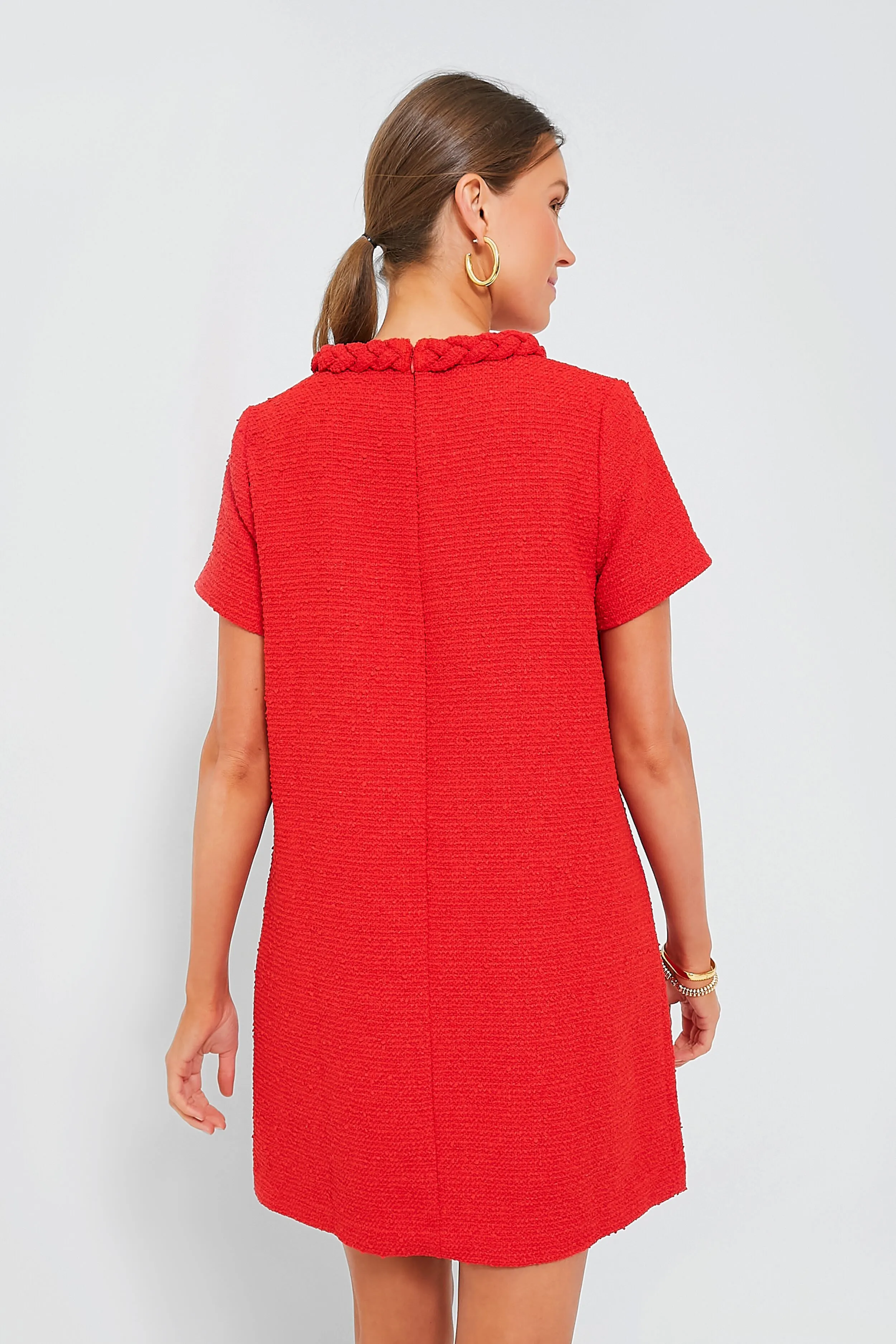 Red Tweed Jackie Dress sold by Tuckernuck product image thumbnail 4
