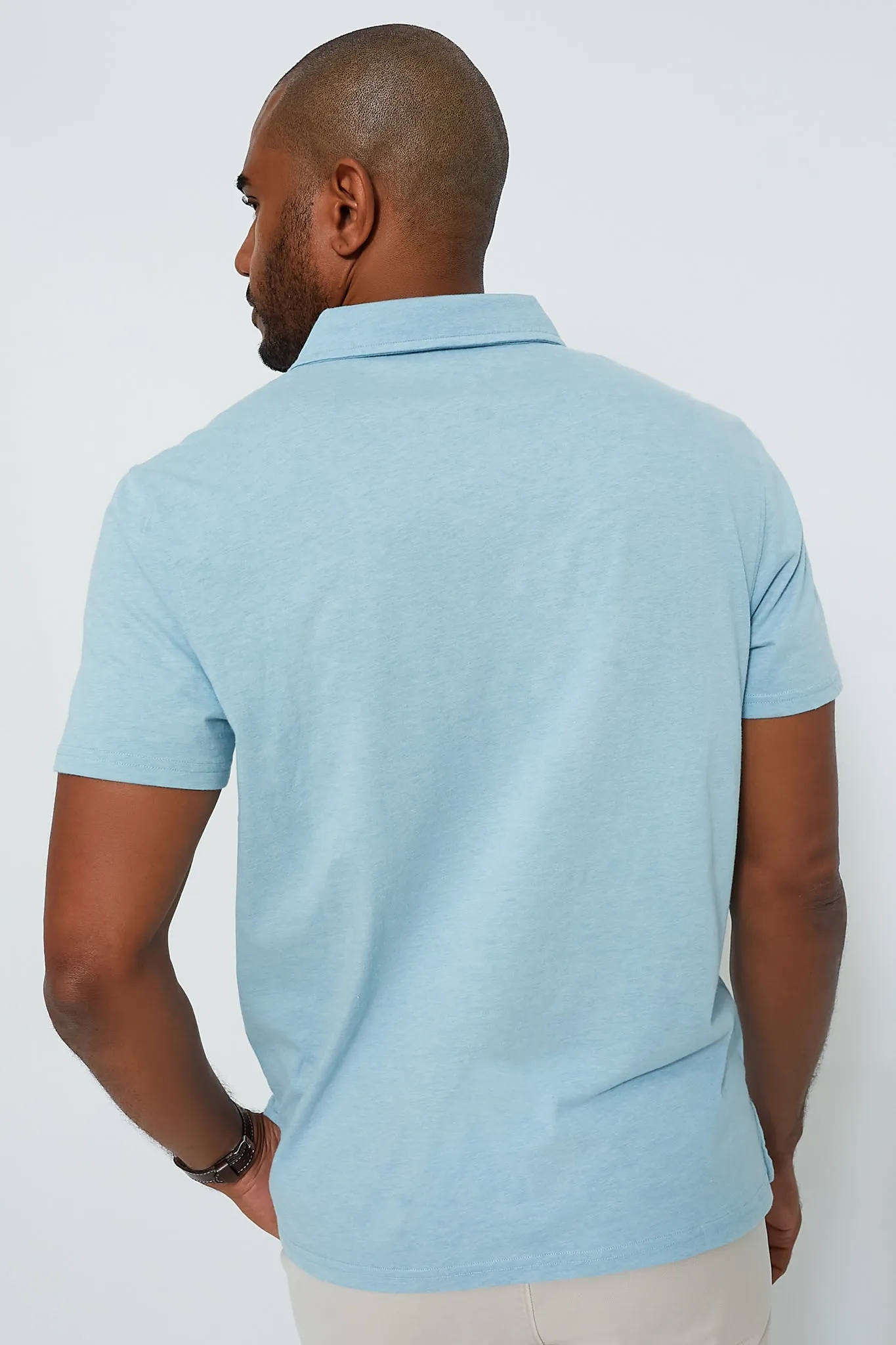 Light Blue Atlantic Polo sold by Tuckernuck product image thumbnail 4