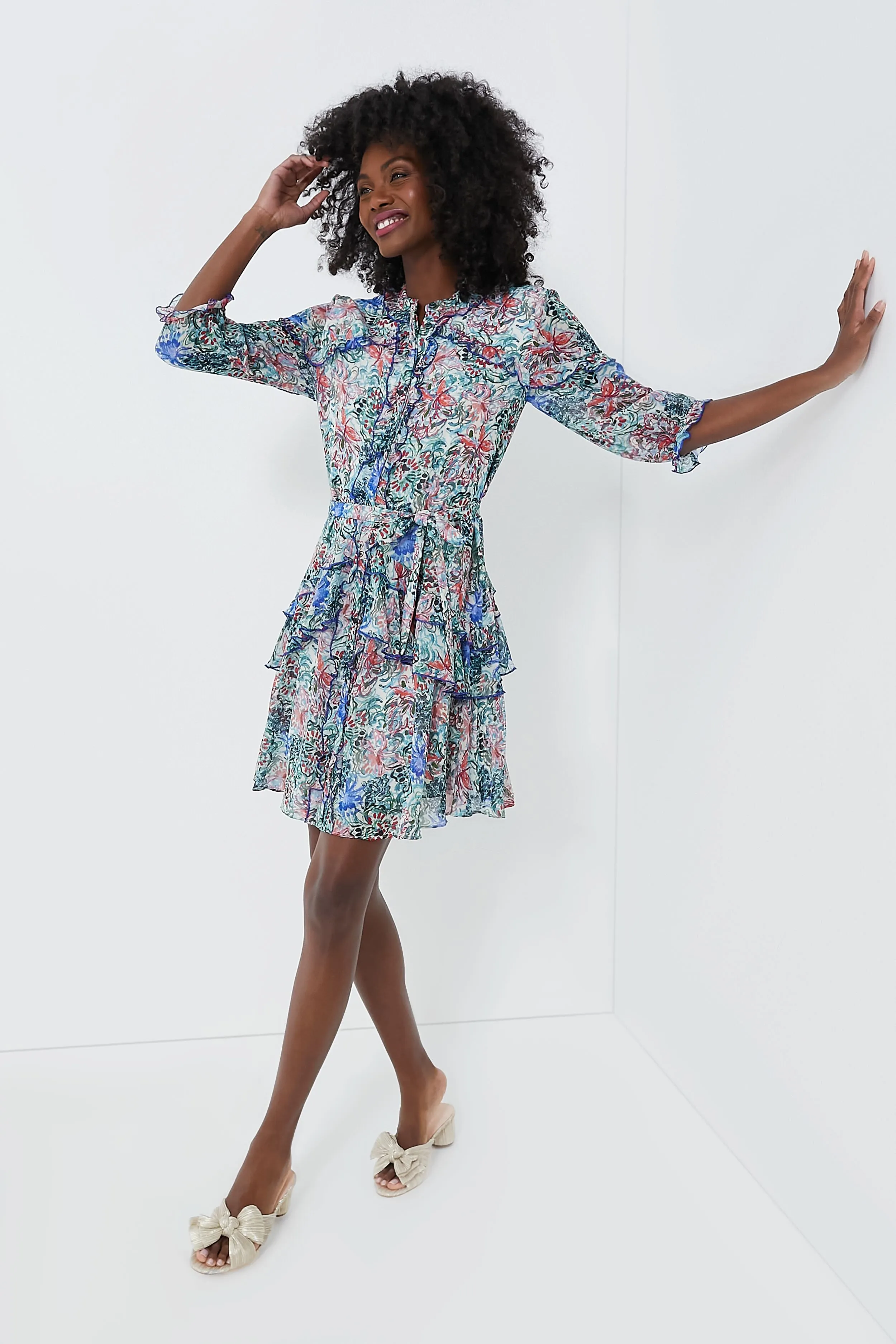 Exclusive Platinum Emilia Pleated Knot Mules sold by Tuckernuck product image thumbnail 3