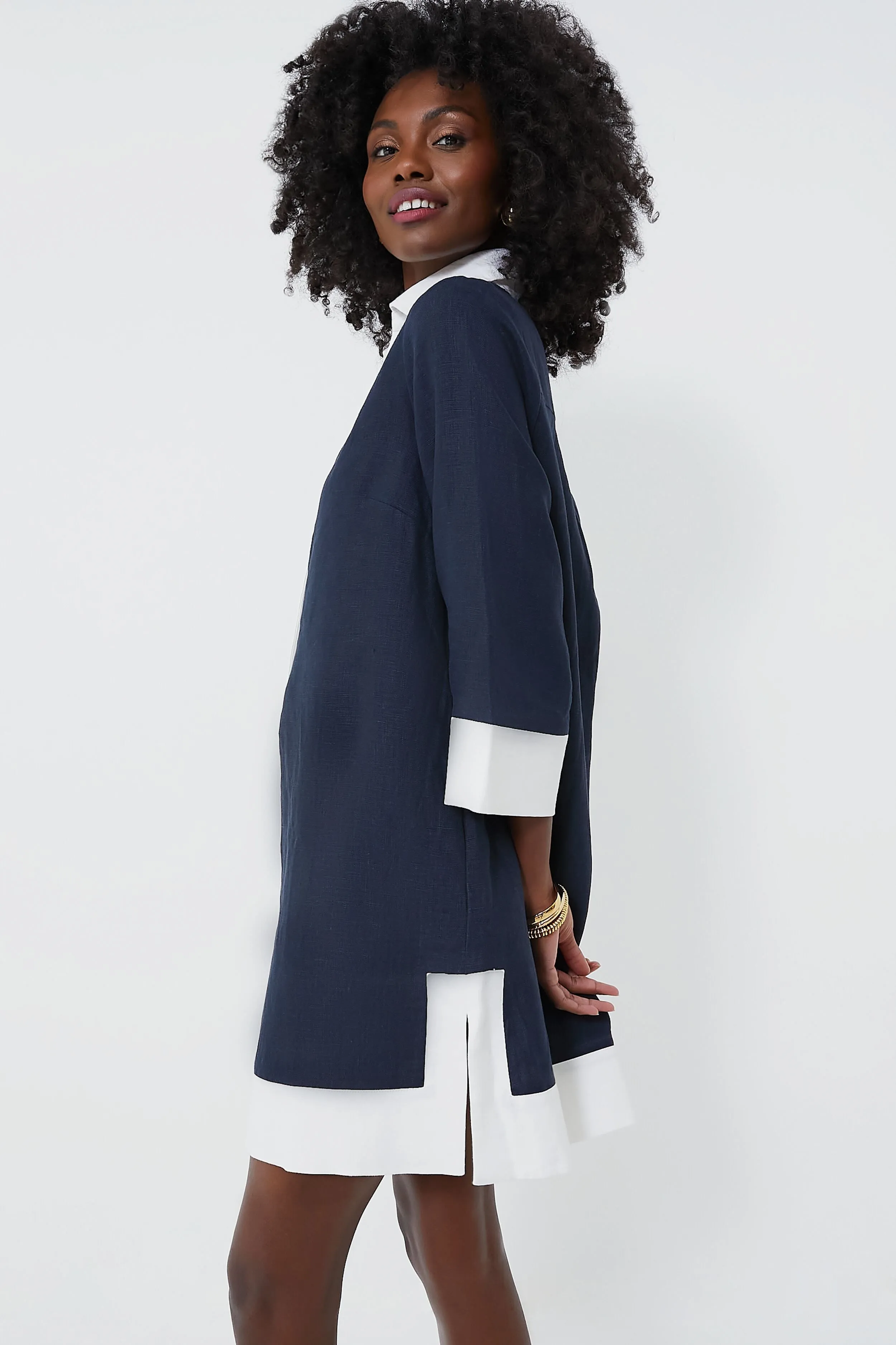 Navy Collier Dress sold by Tuckernuck product image thumbnail 3