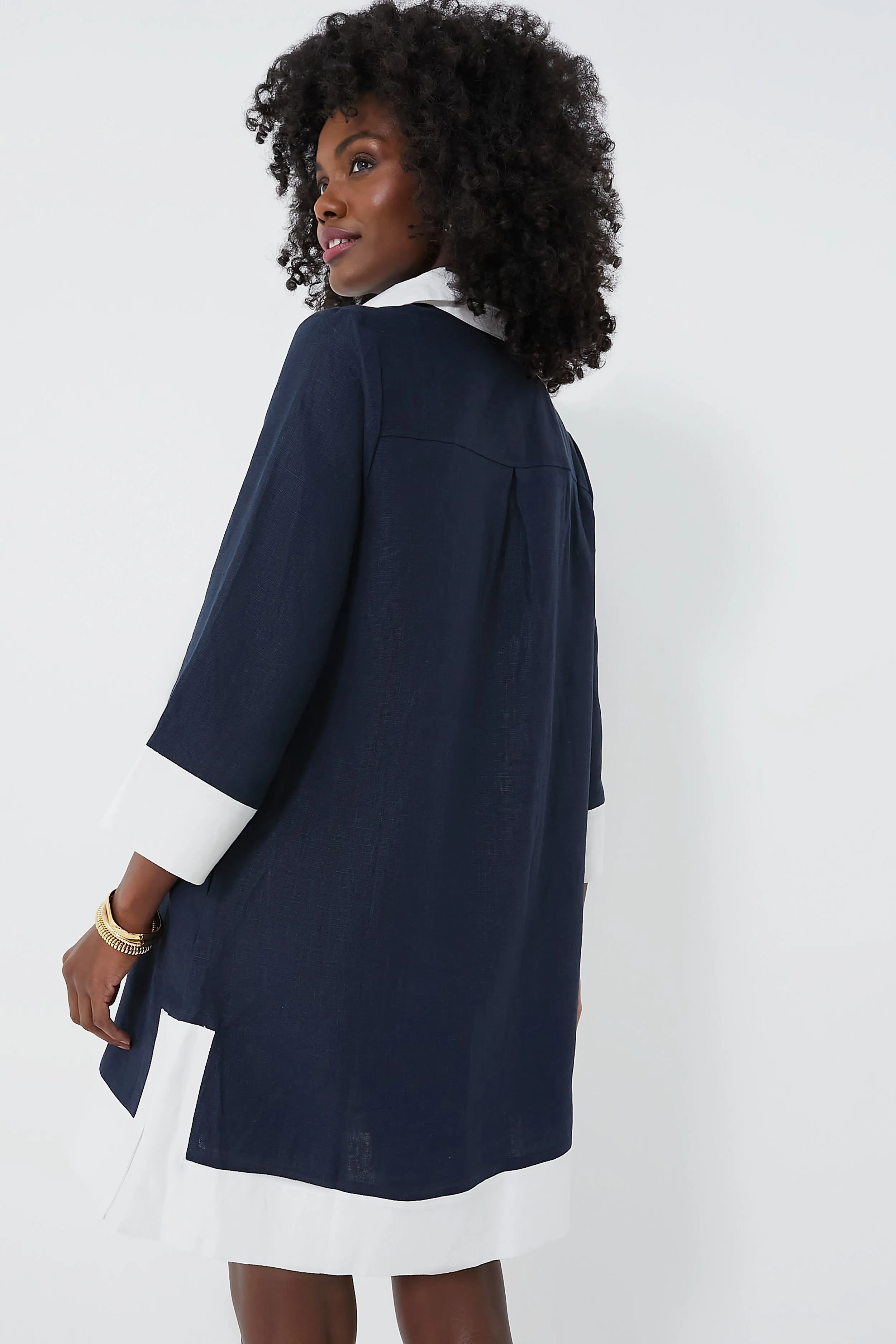 Navy Collier Dress sold by Tuckernuck product image thumbnail 4