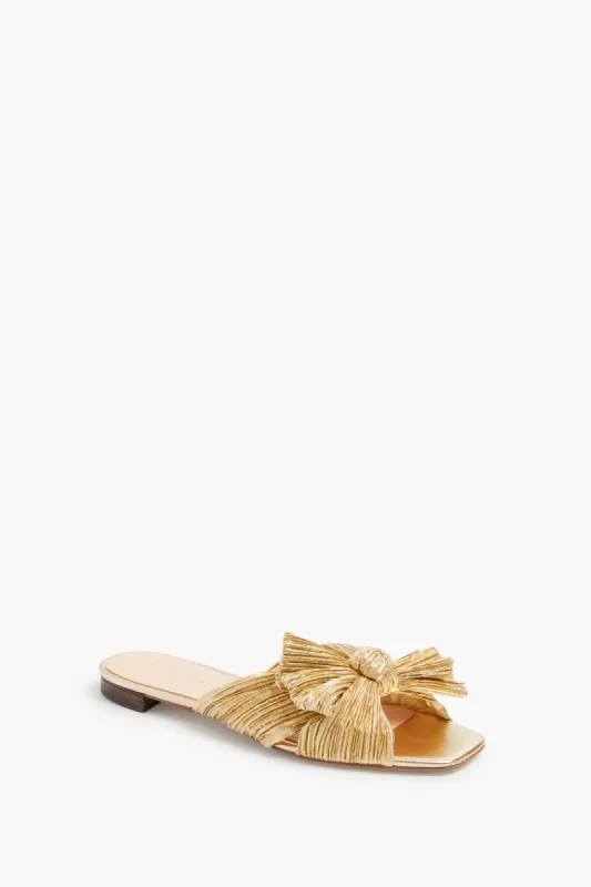 Gold Daphne Knot Flat Sandal sold by Tuckernuck