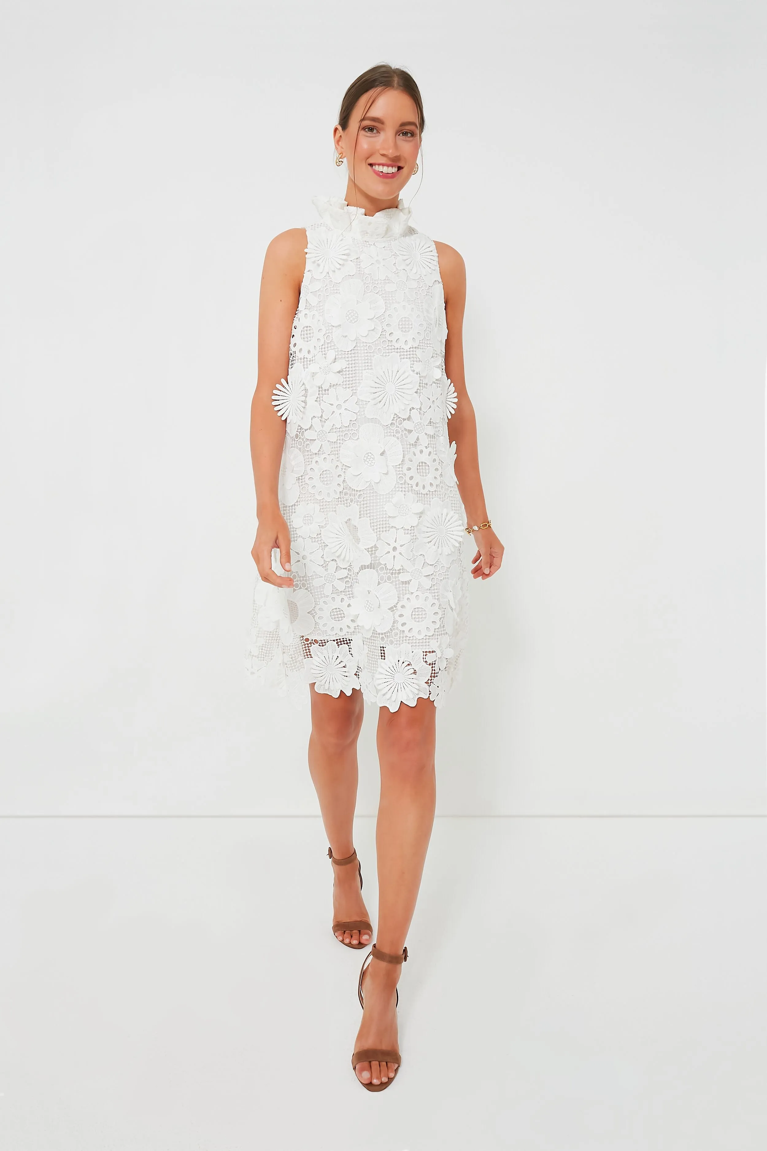 Blanc Guipure Lace Blythe Dress sold by Tuckernuck product image thumbnail 3