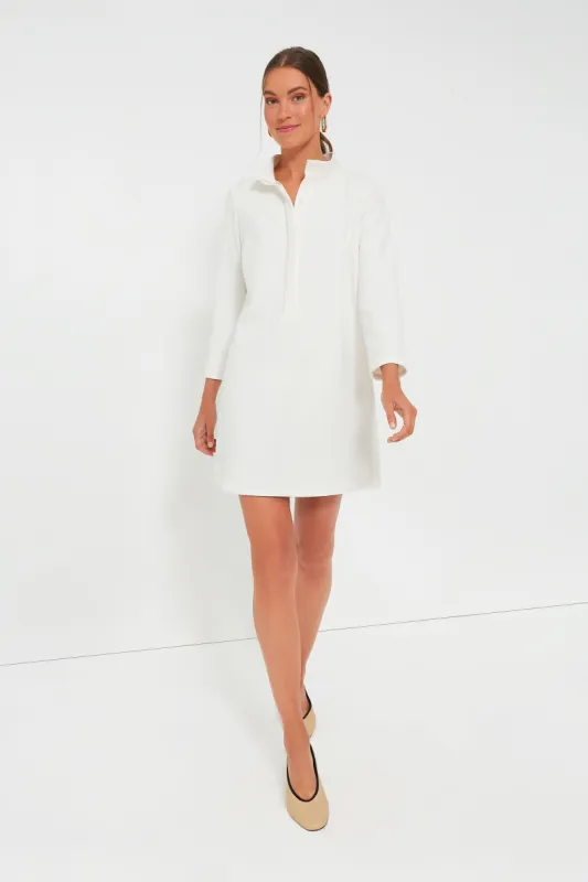 White Stretch Crepe Avery Dress sold by Tuckernuck