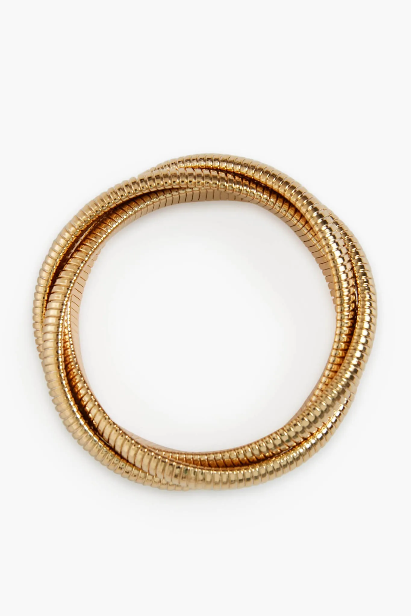 Triple Twisted Gold Cobra Bracelet sold by Tuckernuck product image thumbnail 4
