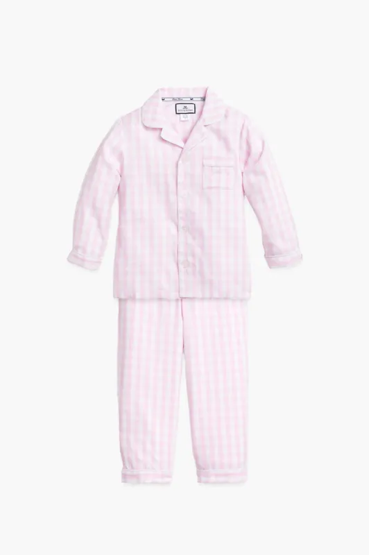 Kid's Pink Gingham Pajama Set sold by Tuckernuck