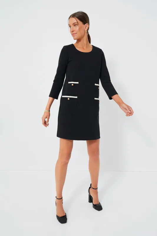 Black Francoise Mod Mini Dress sold by Tuckernuck
