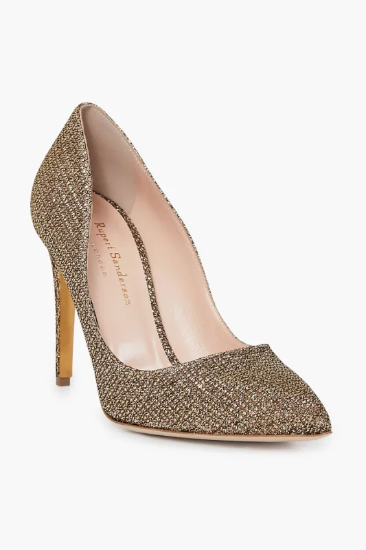 New Malory Tolosa Glitter Bronze Heels sold by Tuckernuck