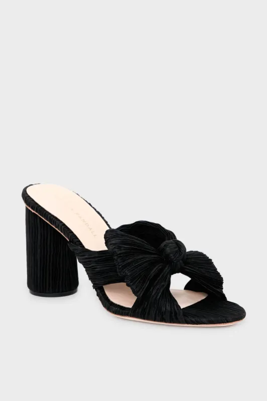 Black Penny Knot Mules made by Loeffler Randall
