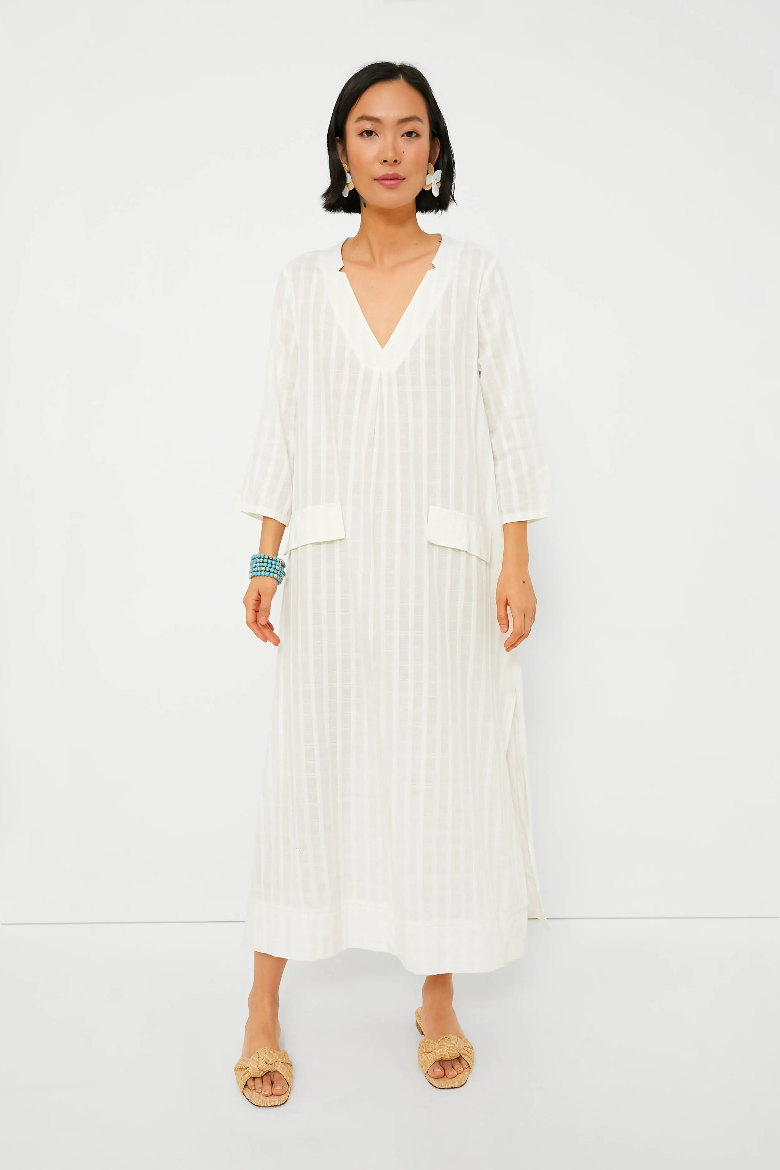 White Carolina Caftan sold by Tuckernuck