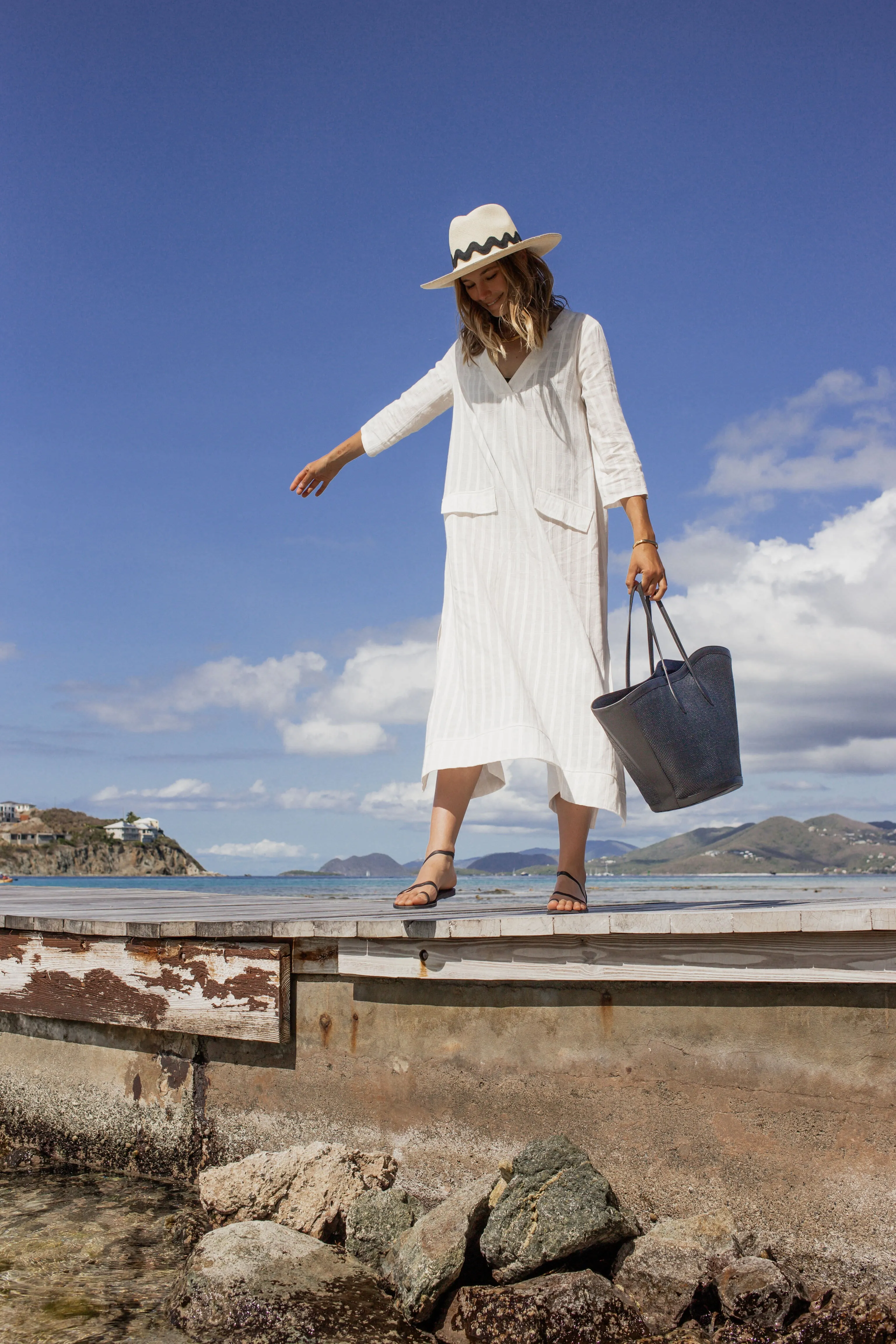 White Carolina Caftan sold by Tuckernuck product image thumbnail 2