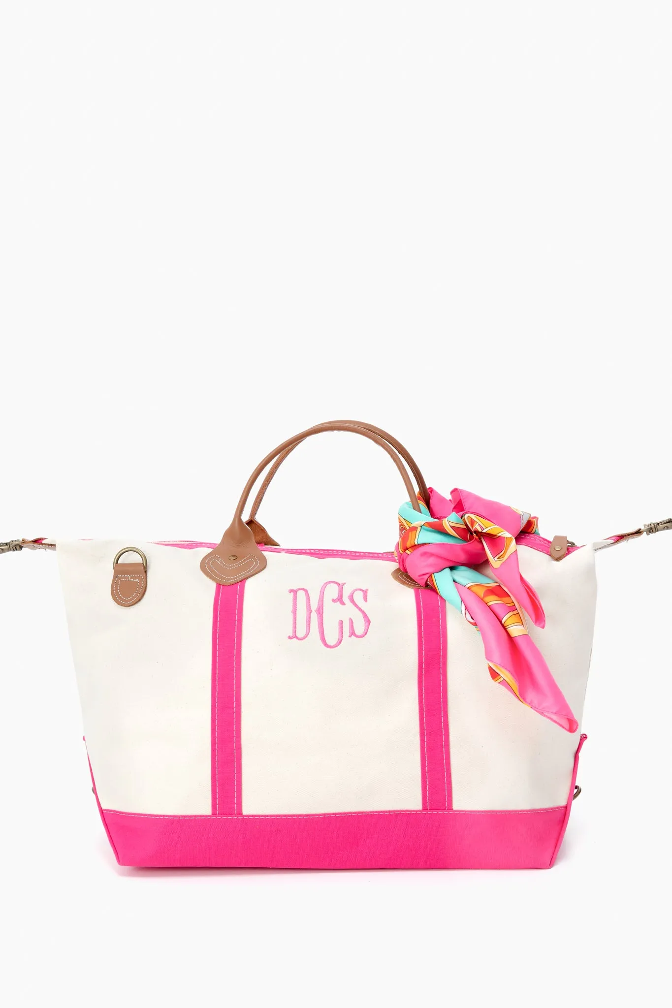 Pink Monogrammed Sunshine Satchel sold by Tuckernuck