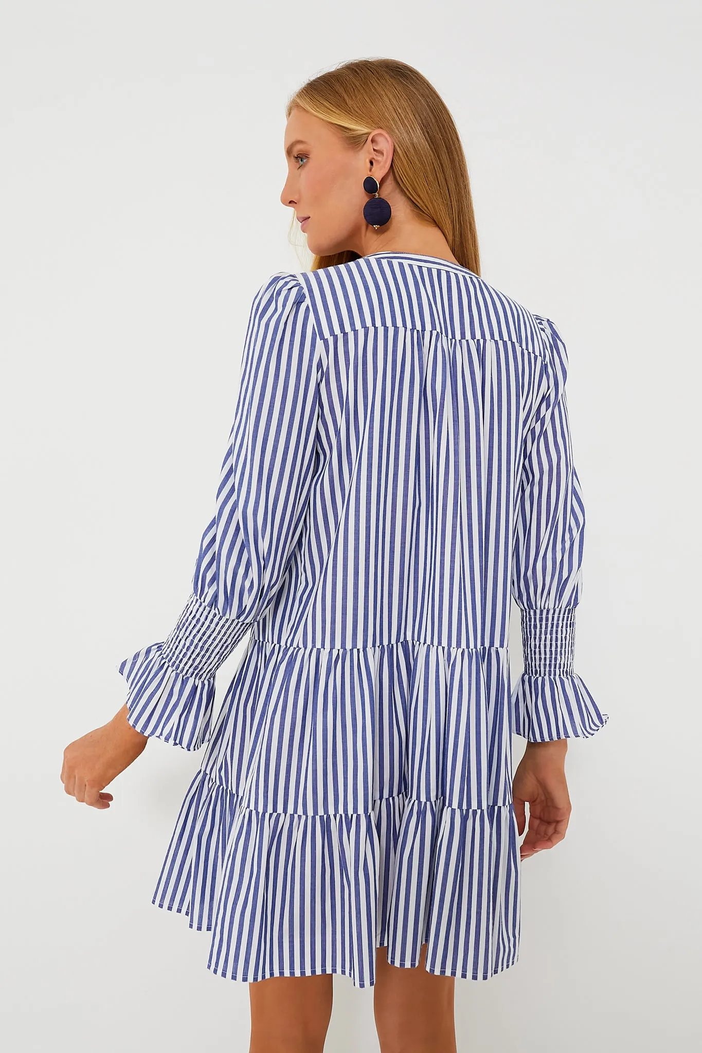 Blue and White Stripe Cotton Poplin Kenzo Dress sold by Tuckernuck product image thumbnail 4