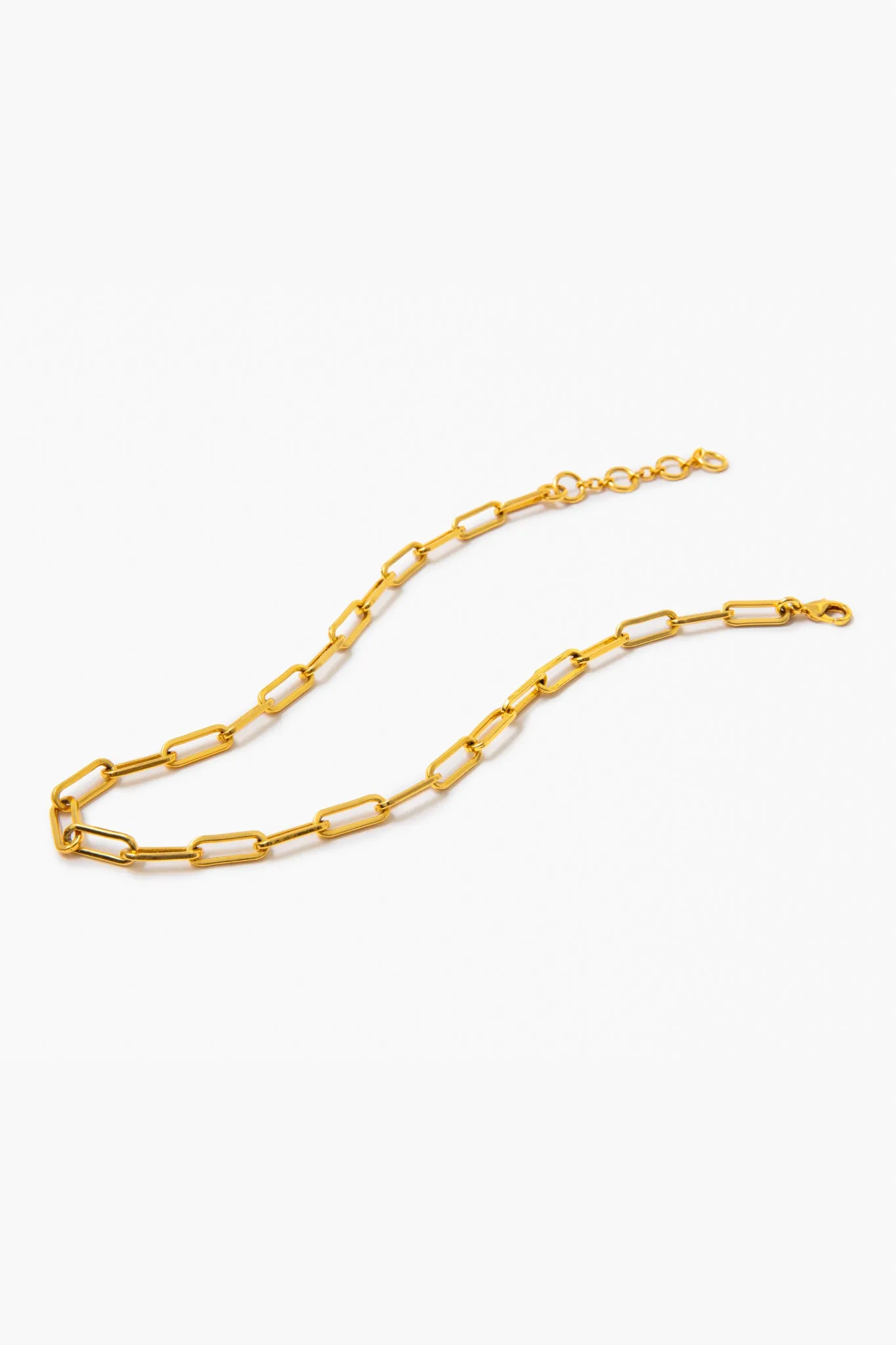 Gold Paperclip Chain Link Necklace sold by Tuckernuck product image thumbnail 5
