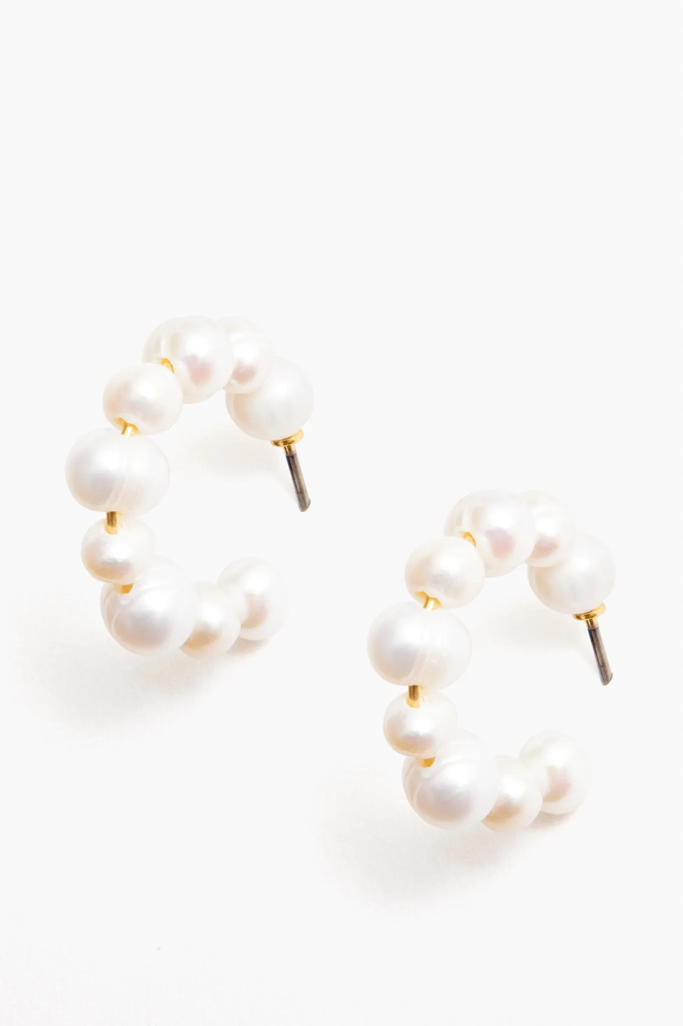 Mini Pearl Hoop Earrings sold by Tuckernuck