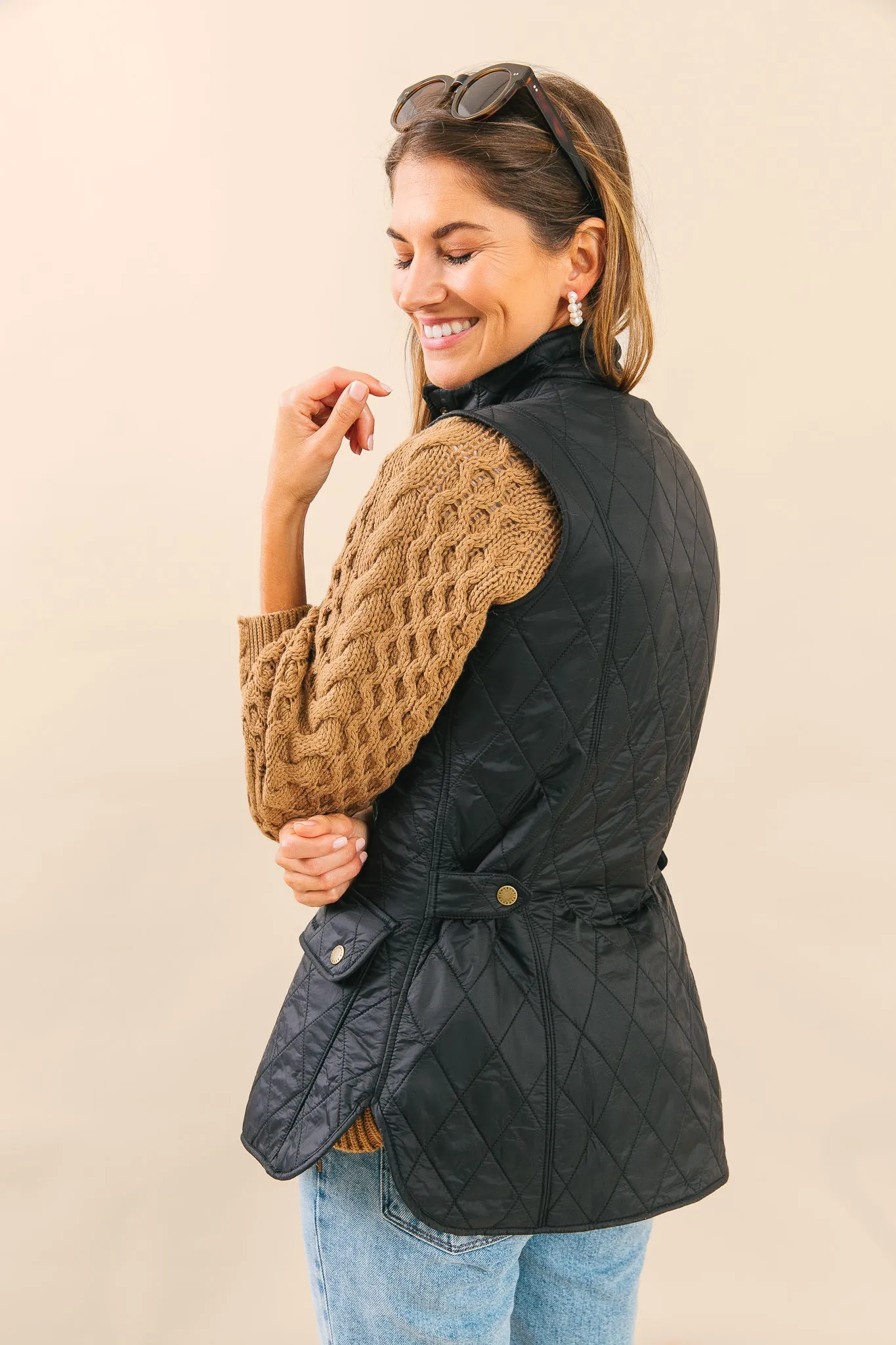 Mini Pearl Hoop Earrings sold by Tuckernuck product image thumbnail 3