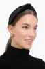 Jet Velvet Knotted Headband sold by Tuckernuck