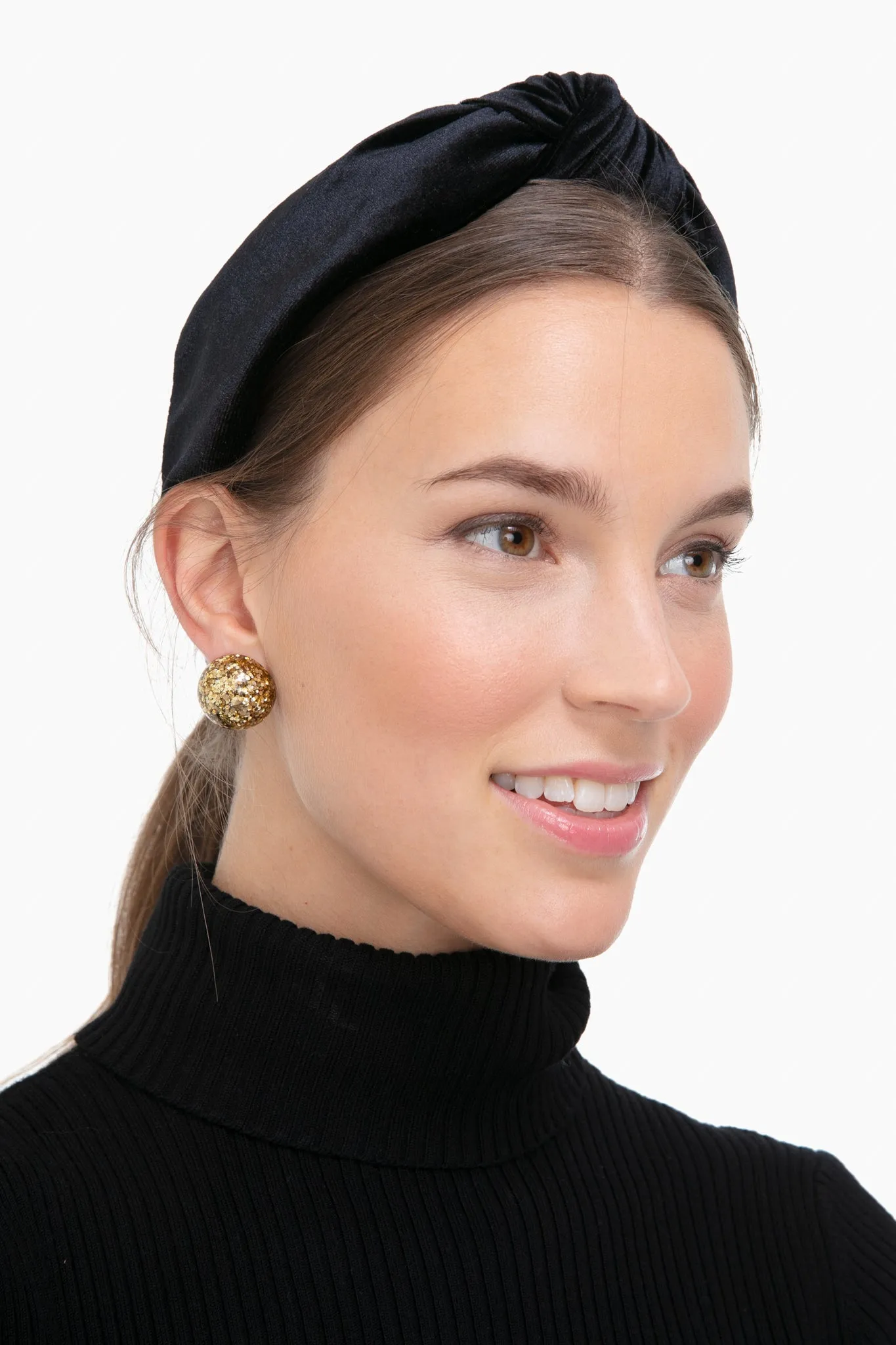 Jet Velvet Knotted Headband sold by Tuckernuck product image thumbnail 2