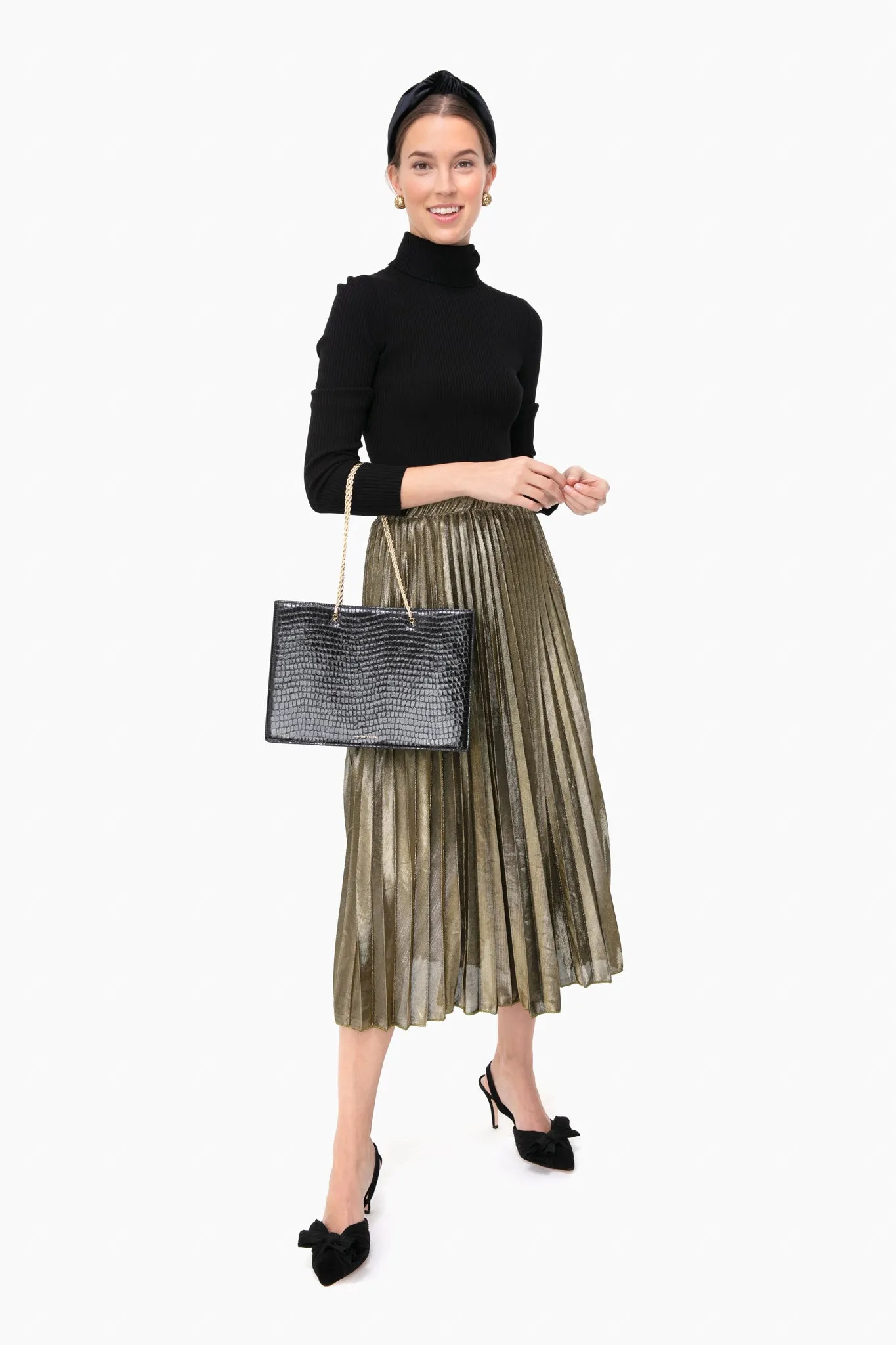 Jet Velvet Knotted Headband sold by Tuckernuck product image thumbnail 3