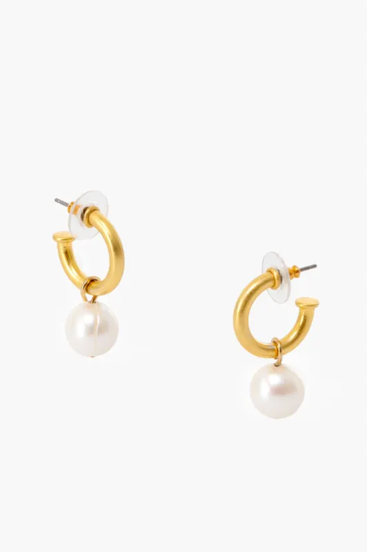 Pearl Hoop Earrings sold by Tuckernuck