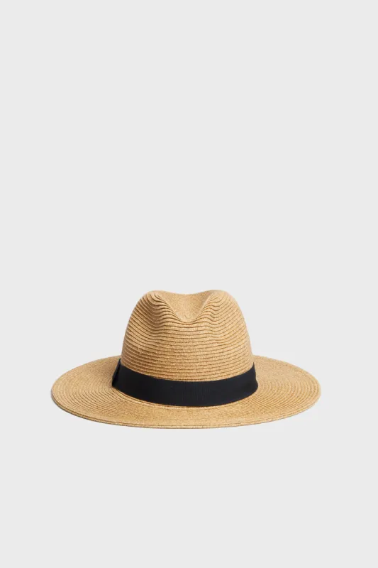 Exclusive Black Wide Brim Sun Hat sold by Tuckernuck