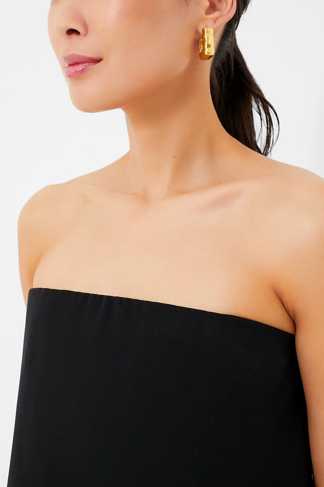 Strapless Noir Crepe Marin Dress sold by Tuckernuck product image thumbnail 5