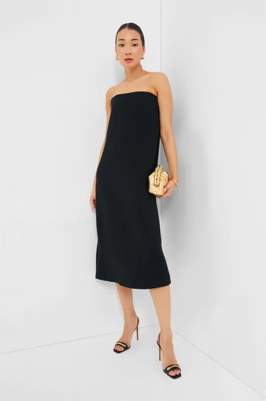 Strapless Noir Crepe Marin Dress made by Tuckernuck