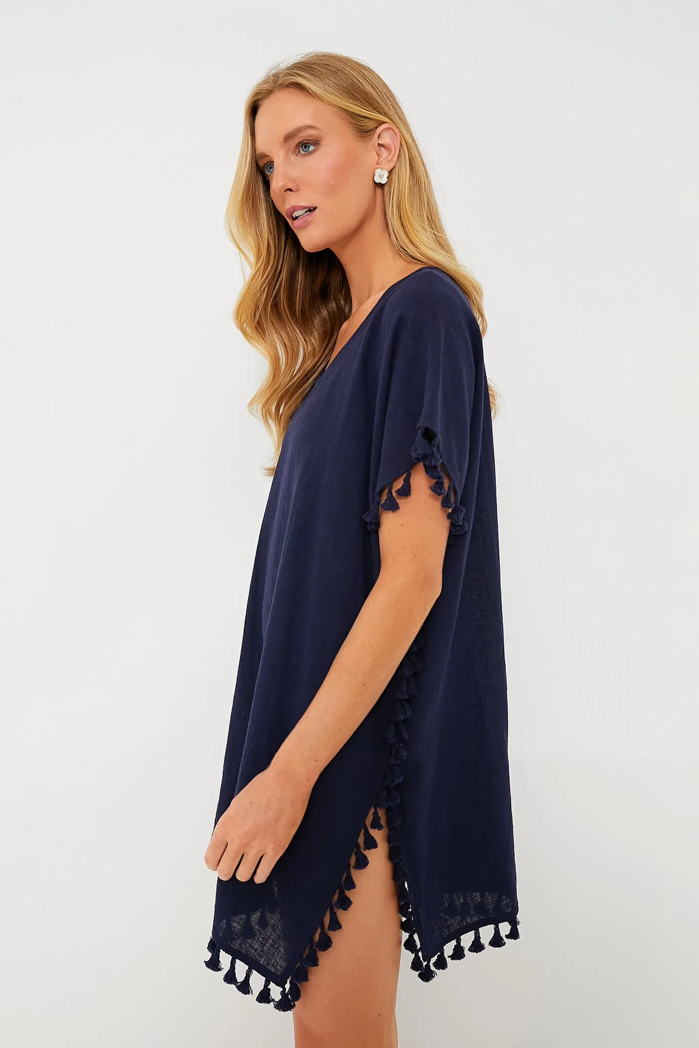 Navy Katie Caftan sold by Tuckernuck product image thumbnail 4