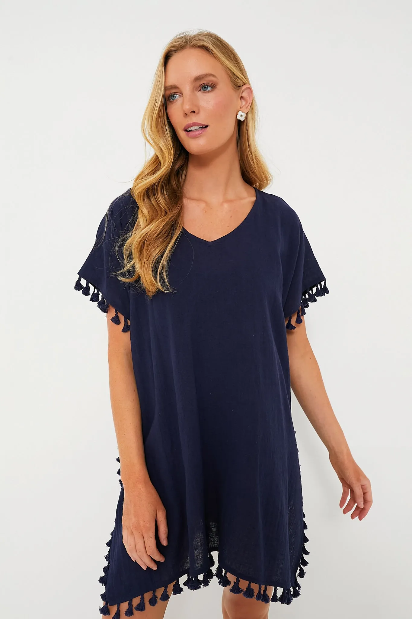 Navy Katie Caftan sold by Tuckernuck product image thumbnail 2