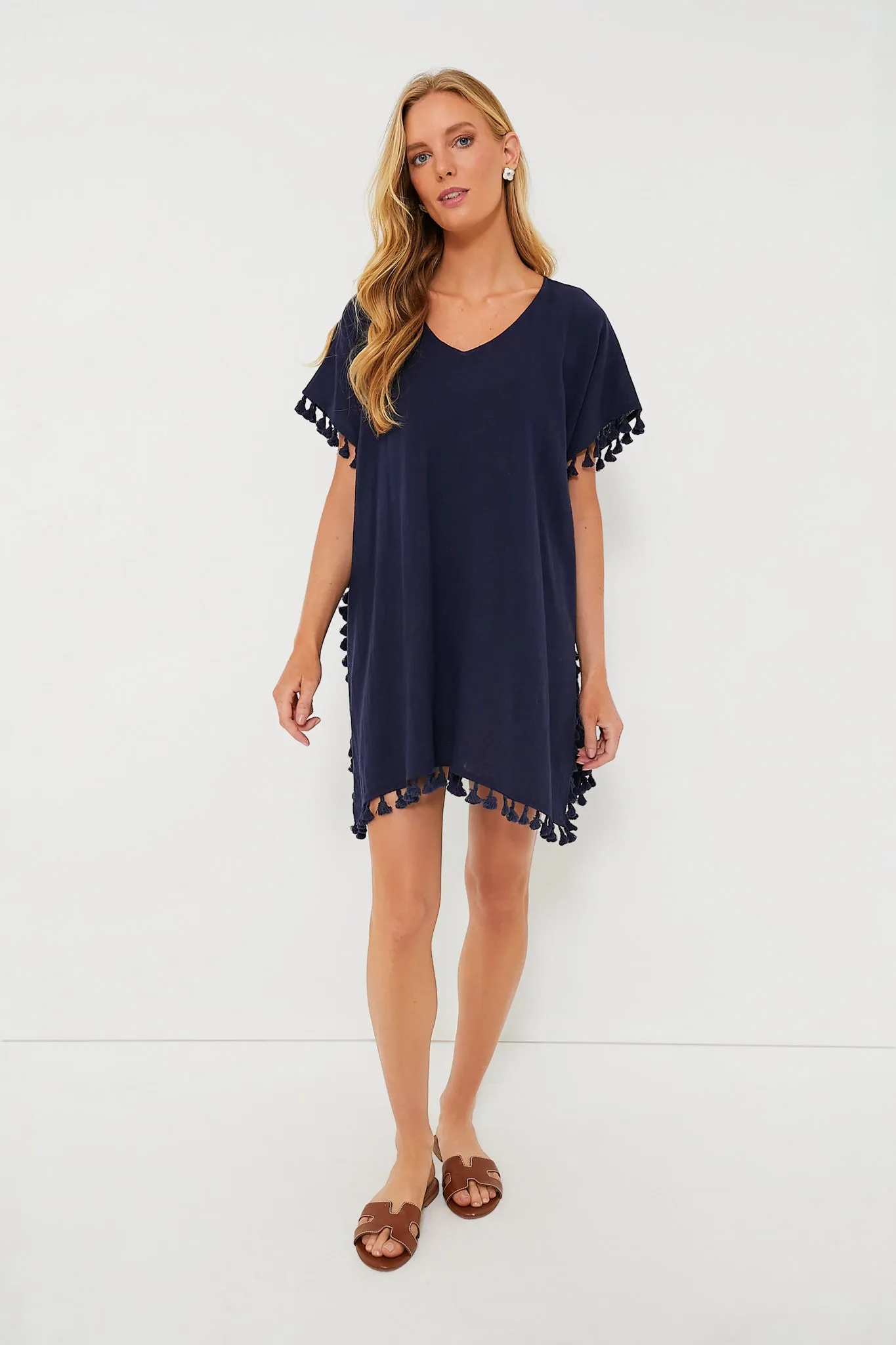 Navy Katie Caftan sold by Tuckernuck product image thumbnail 3