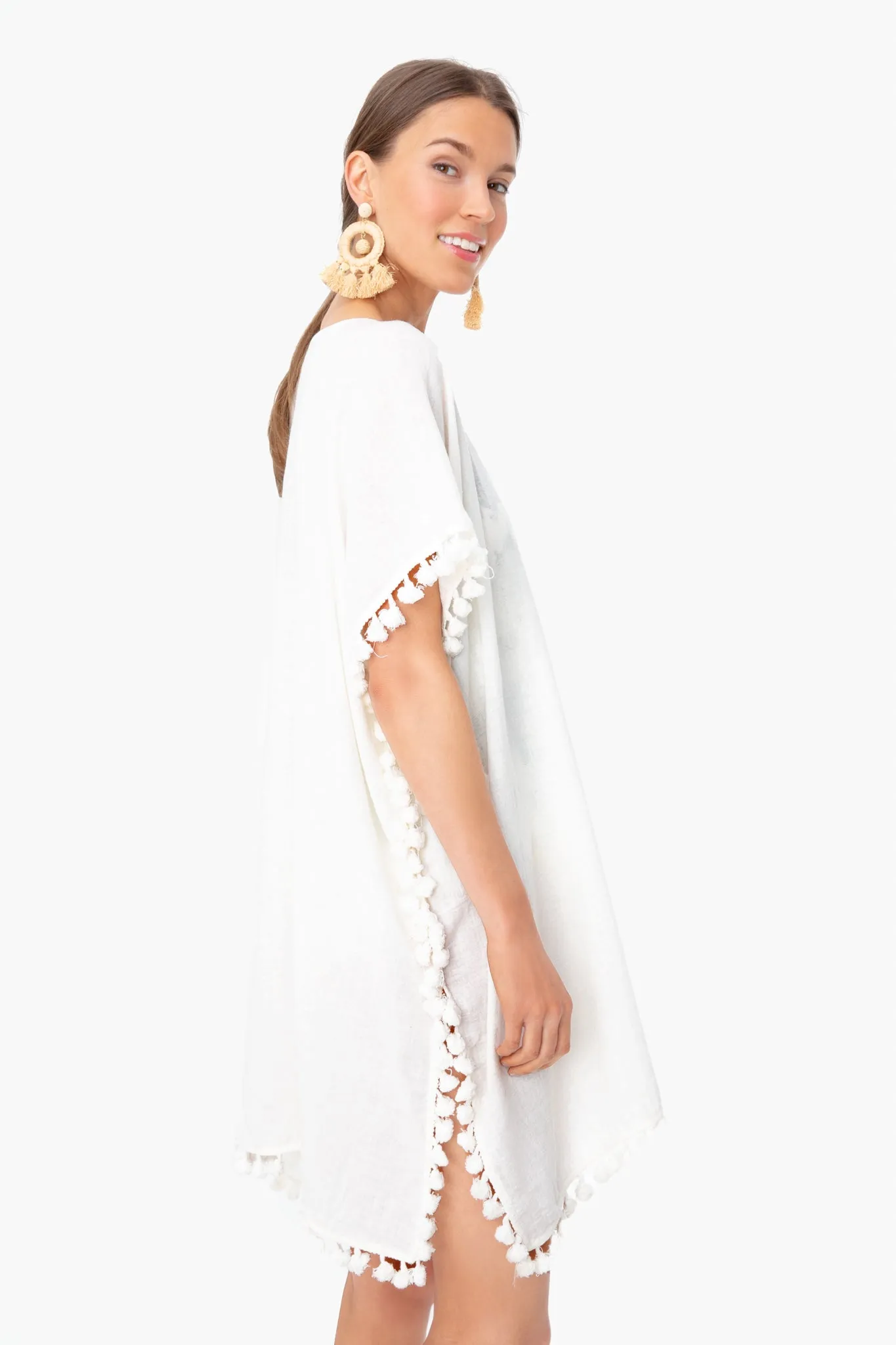 White Katie Caftan sold by Tuckernuck product image thumbnail 4