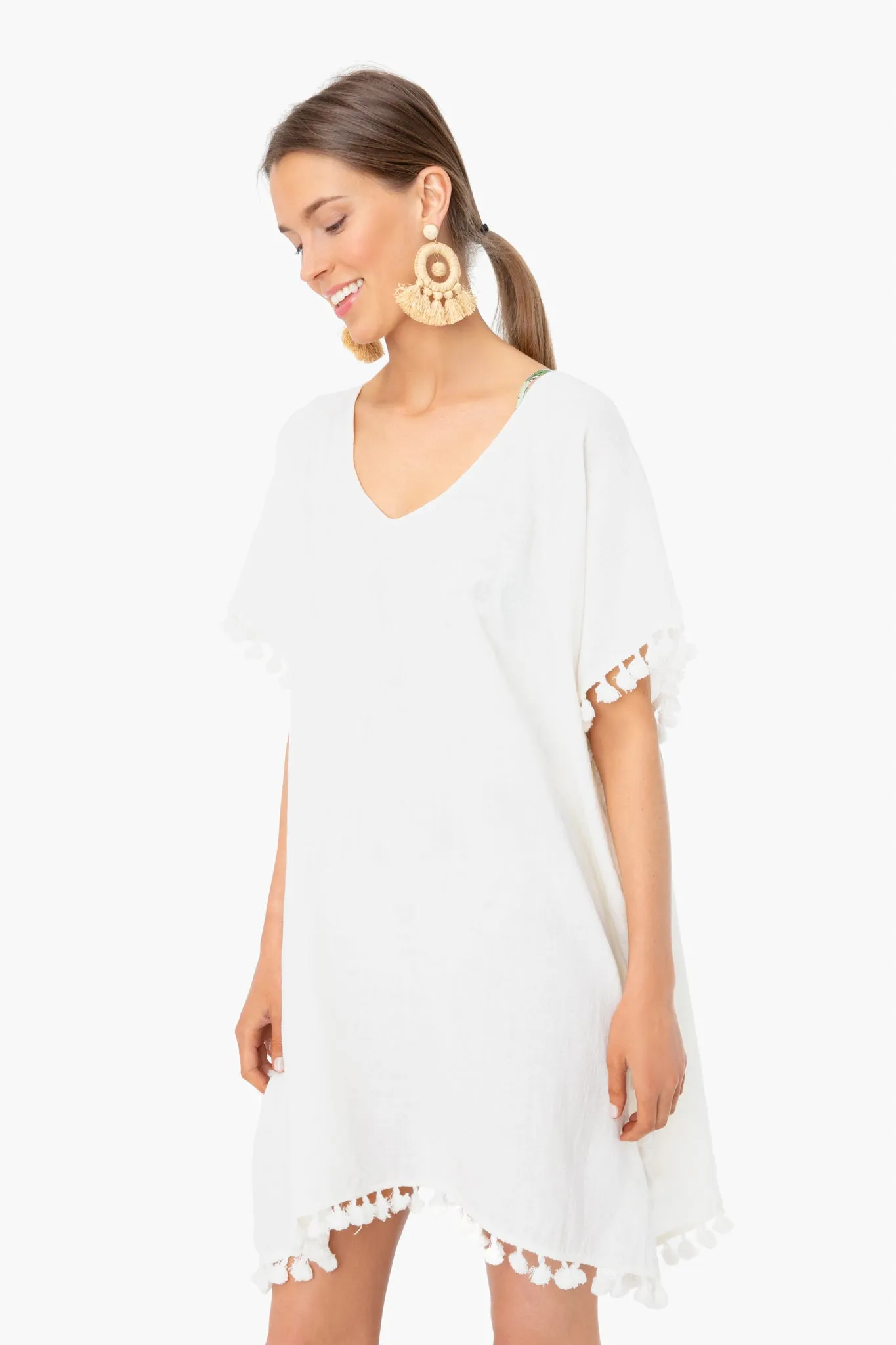 White Katie Caftan sold by Tuckernuck product image thumbnail 3