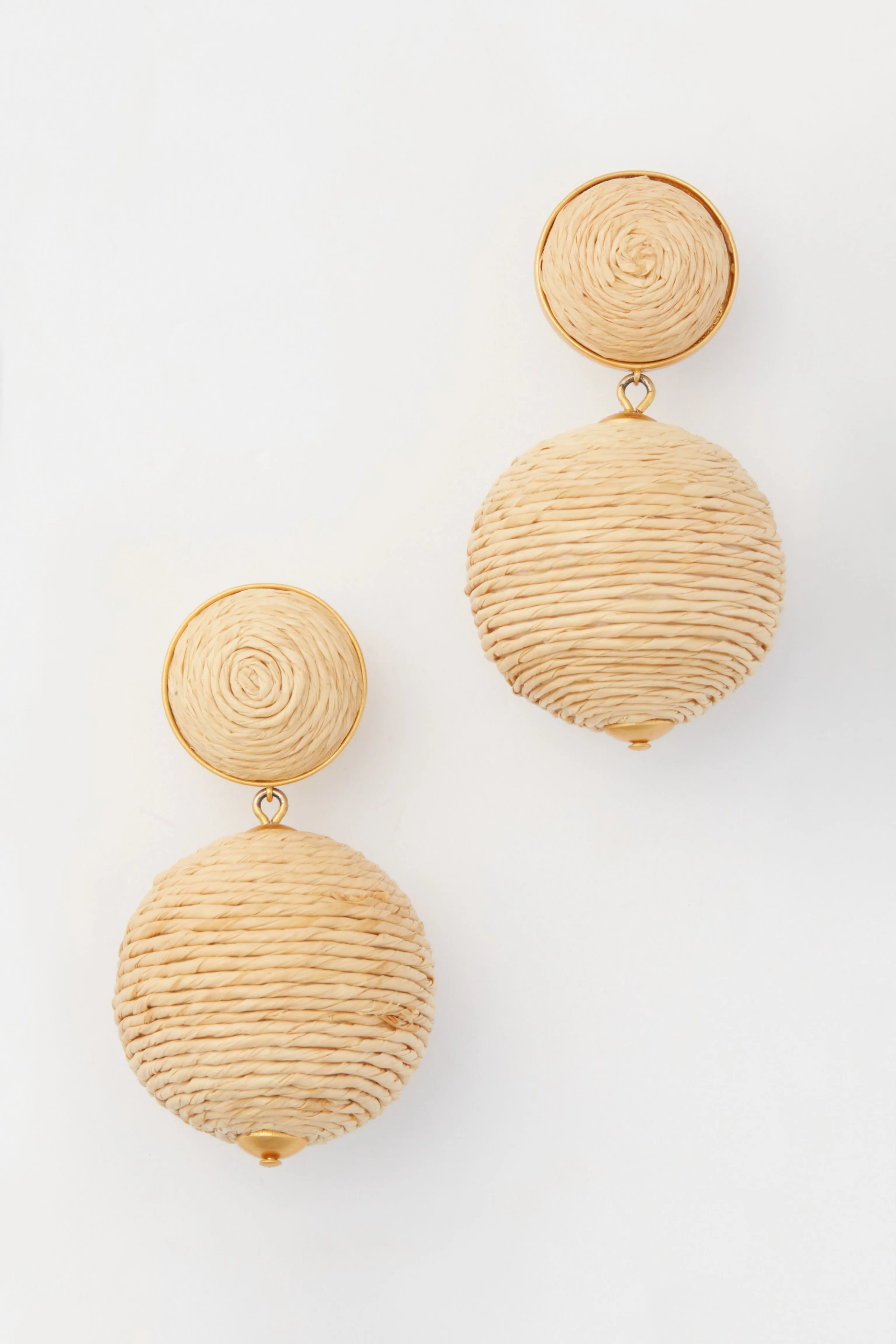 Raffia Lantern Earrings sold by Tuckernuck