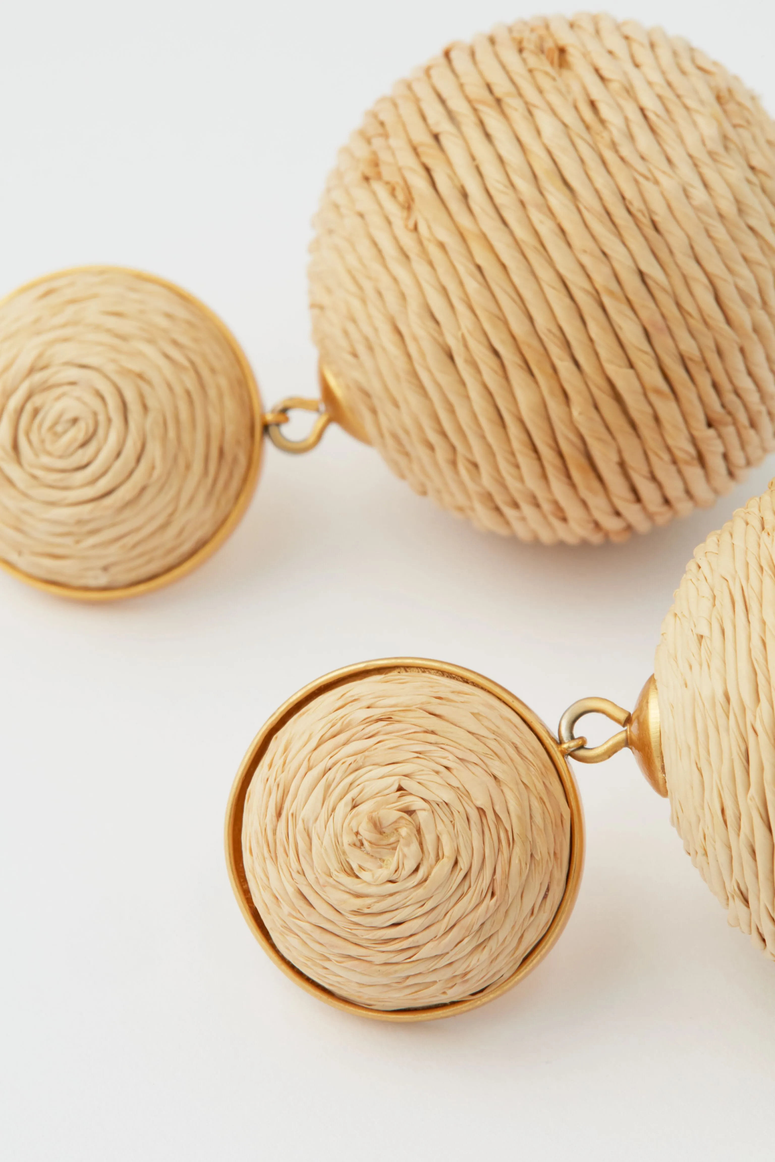 Raffia Lantern Earrings sold by Tuckernuck product image thumbnail 4