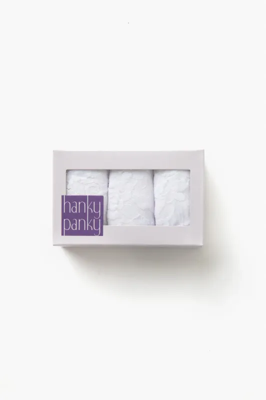 White Low Rise Thong 3 Pack sold by Tuckernuck