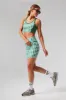 Green Trellis Gingham 6 Inch Ava Bike Short sold by Tuckernuck