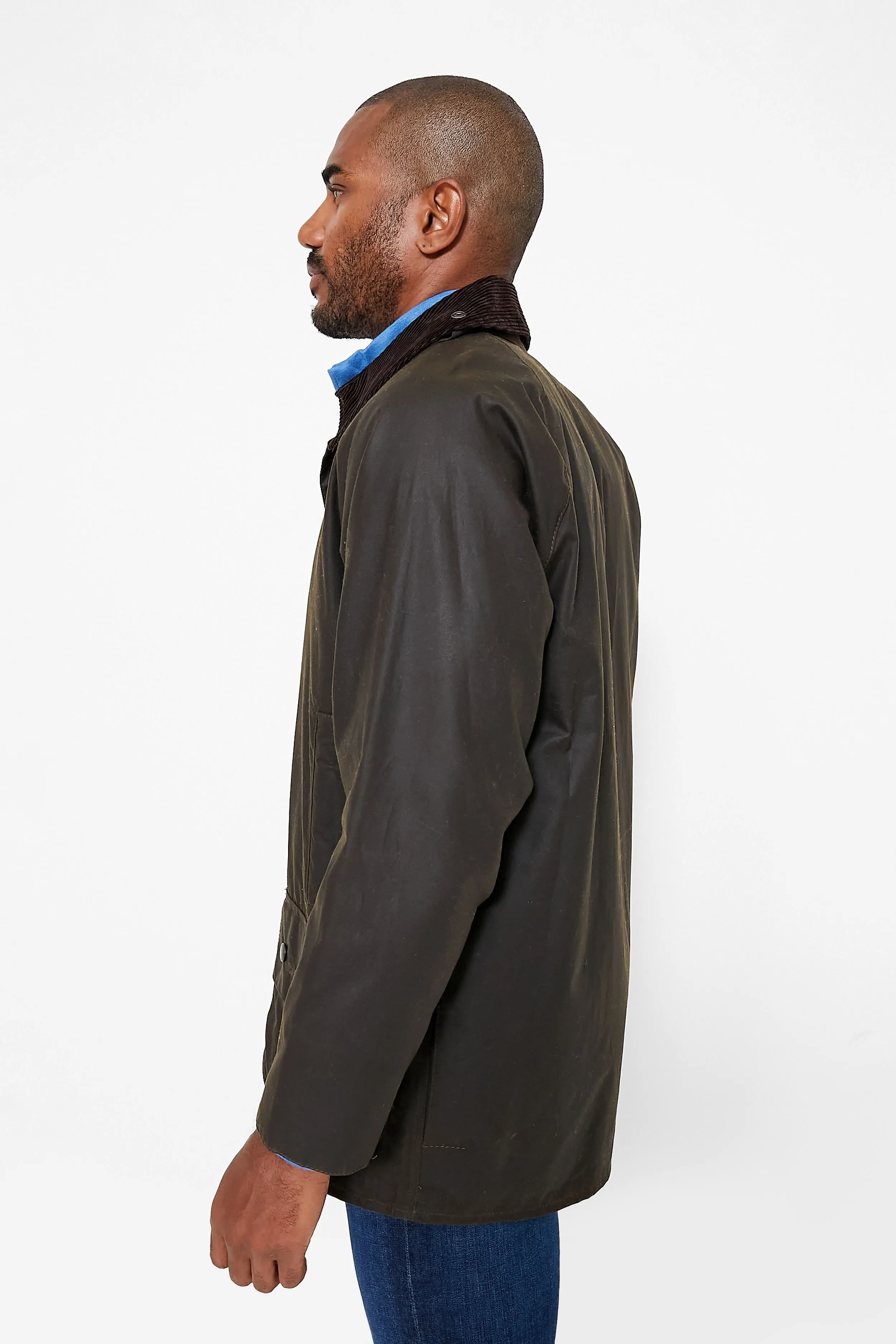 Men's Olive Beaufort Wax Jacket sold by Tuckernuck product image thumbnail 3