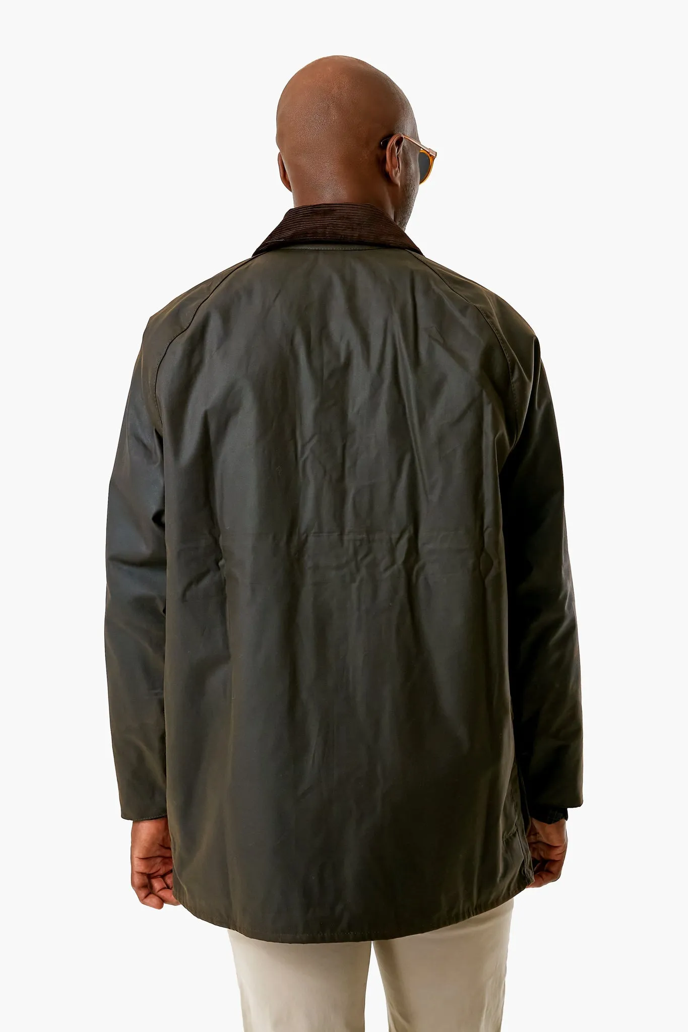 Men's Olive Beaufort Wax Jacket sold by Tuckernuck product image thumbnail 4