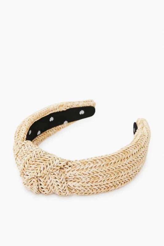Exclusive Raffia Knotted Headband sold by Tuckernuck