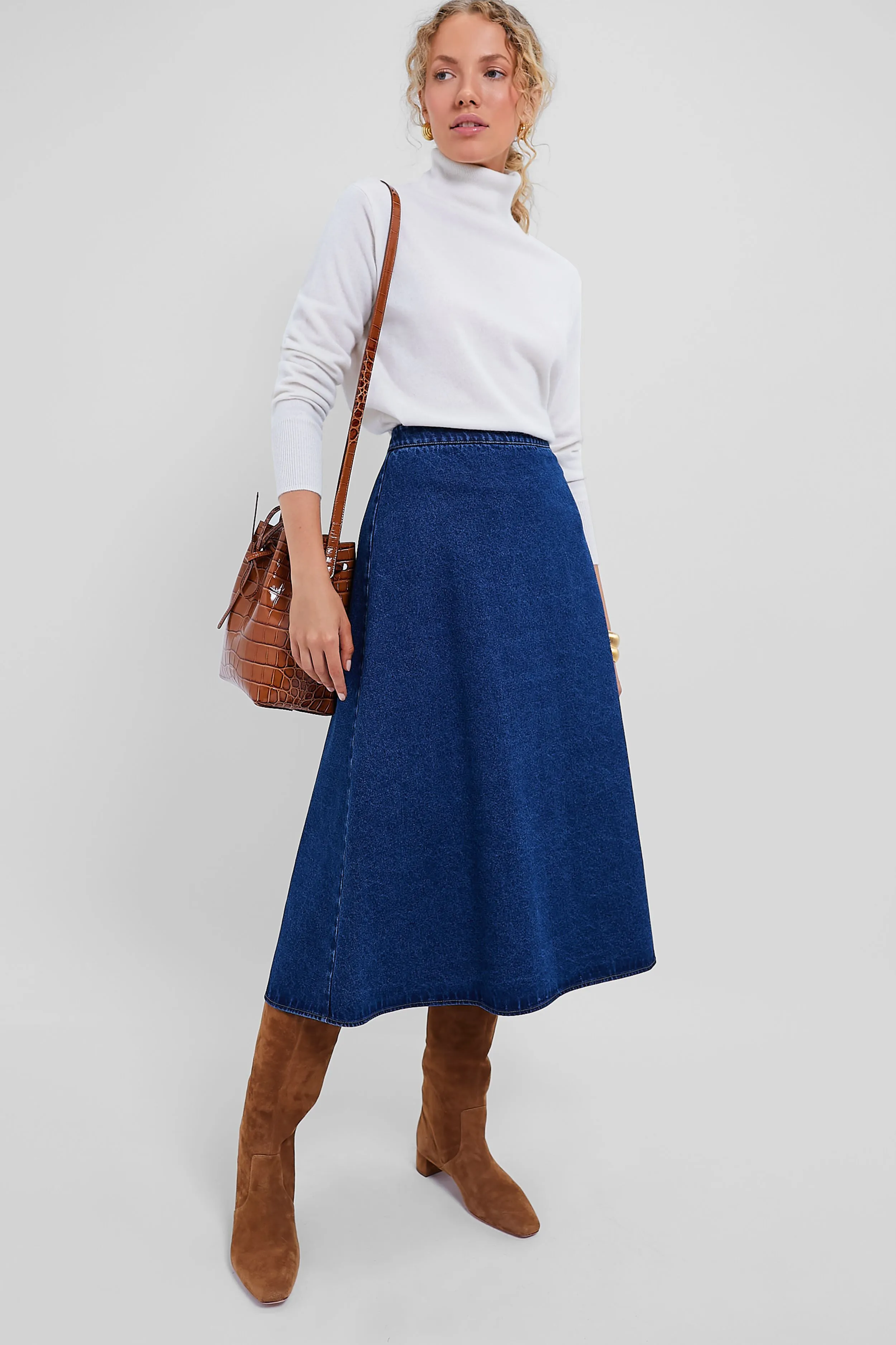 Ivory Cashmere Turtleneck Sweater sold by Tuckernuck product image thumbnail 2