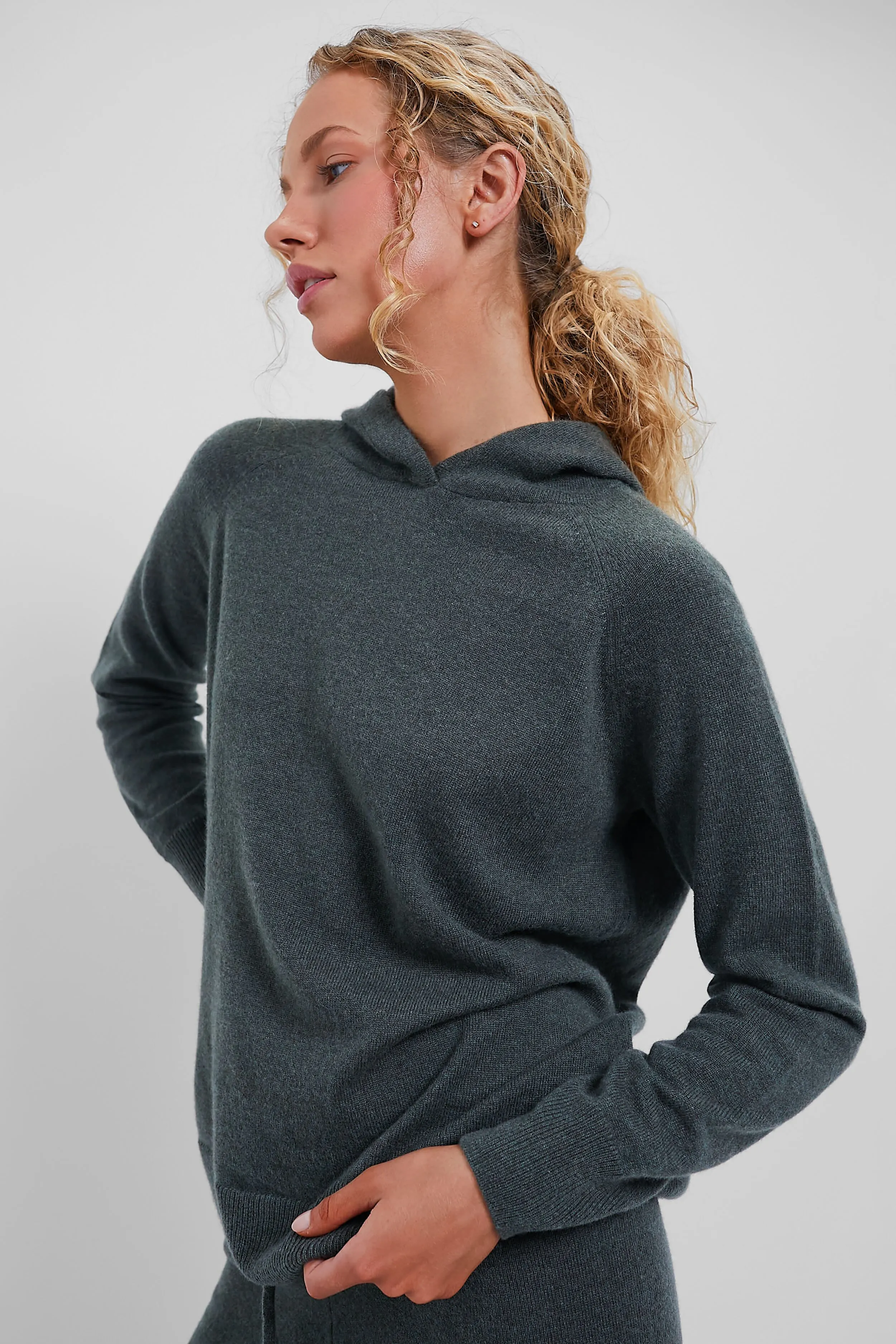 Olive Cashmere Jane Hoodie sold by Tuckernuck product image thumbnail 3