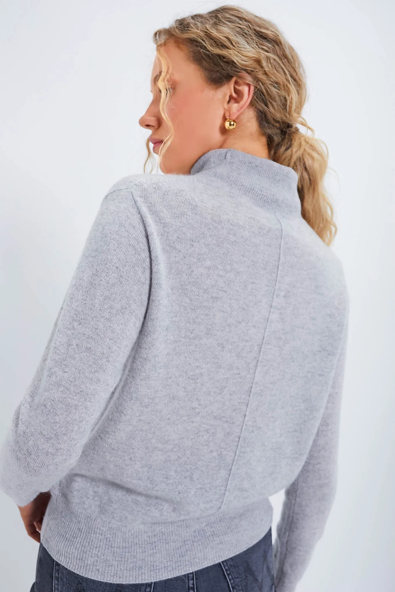 Gray Cashmere Turtleneck Sweater sold by Tuckernuck product image thumbnail 4