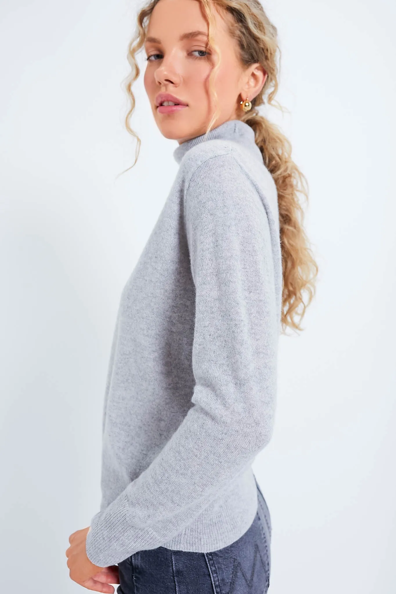 Gray Cashmere Turtleneck Sweater sold by Tuckernuck product image thumbnail 3